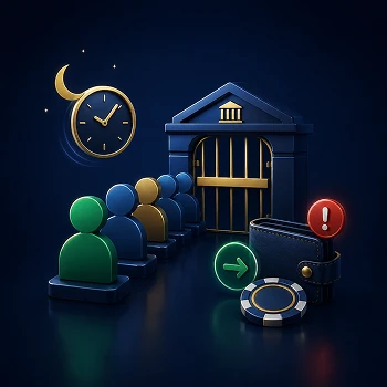 Sunday night withdrawal bottleneck